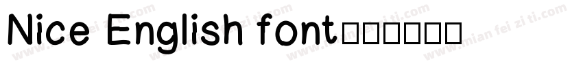 Nice English font字体转换